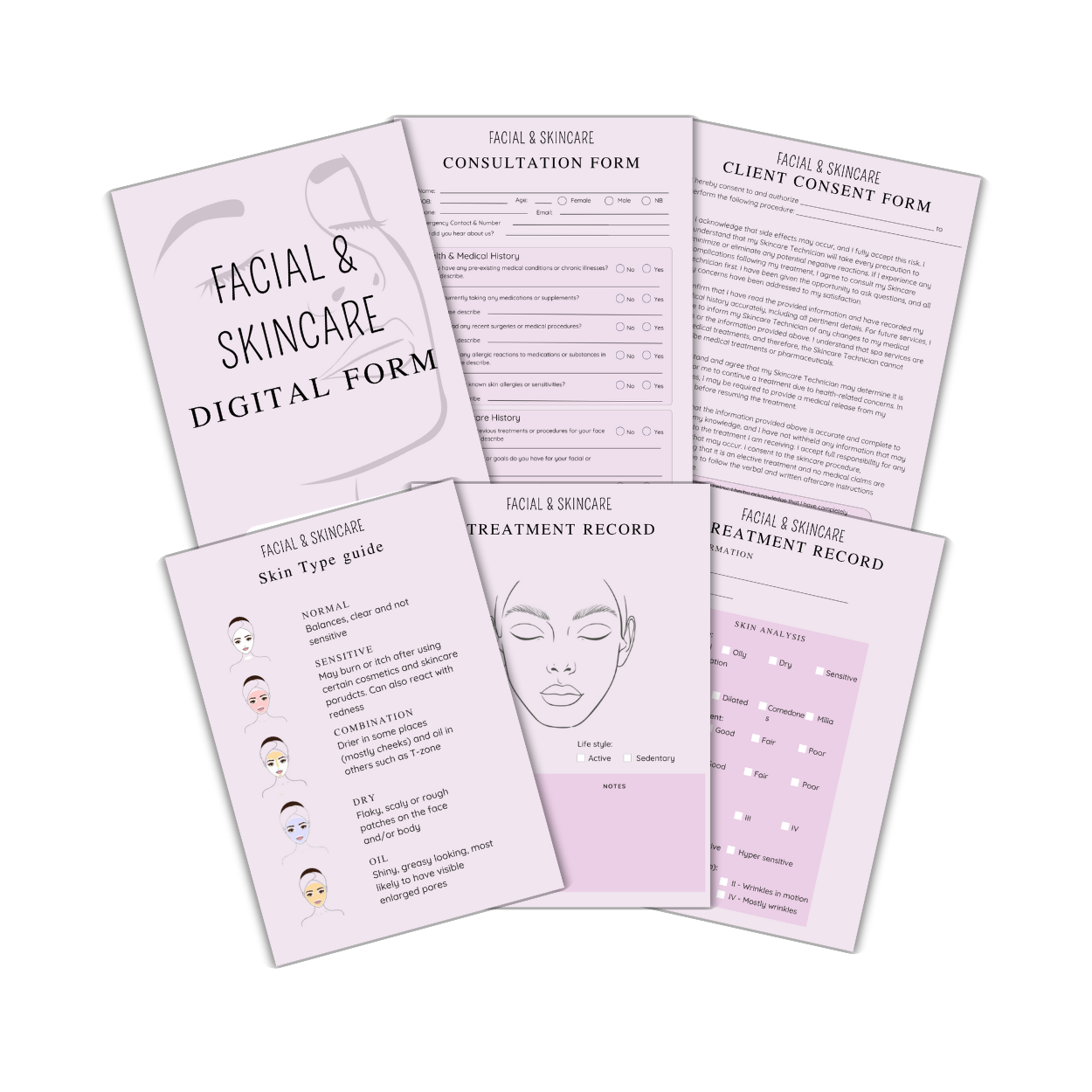 Facial & Skincare Digital forms
