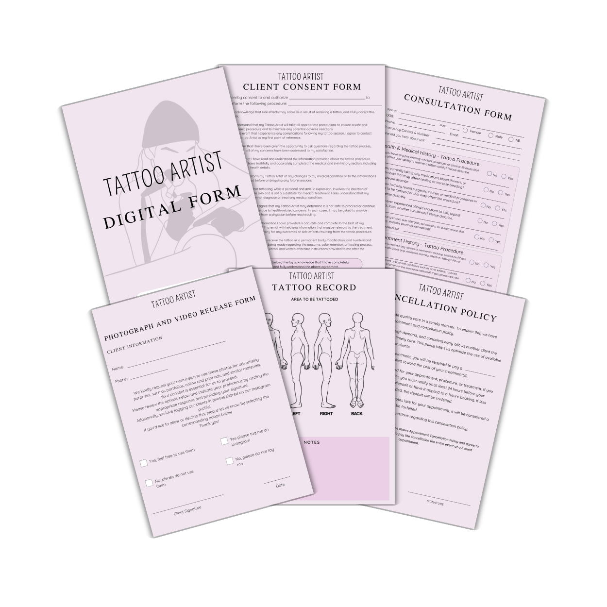 Tattoo Artist Digital form