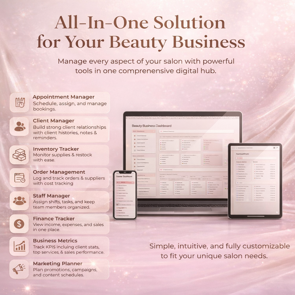 Beauty Business Organizer