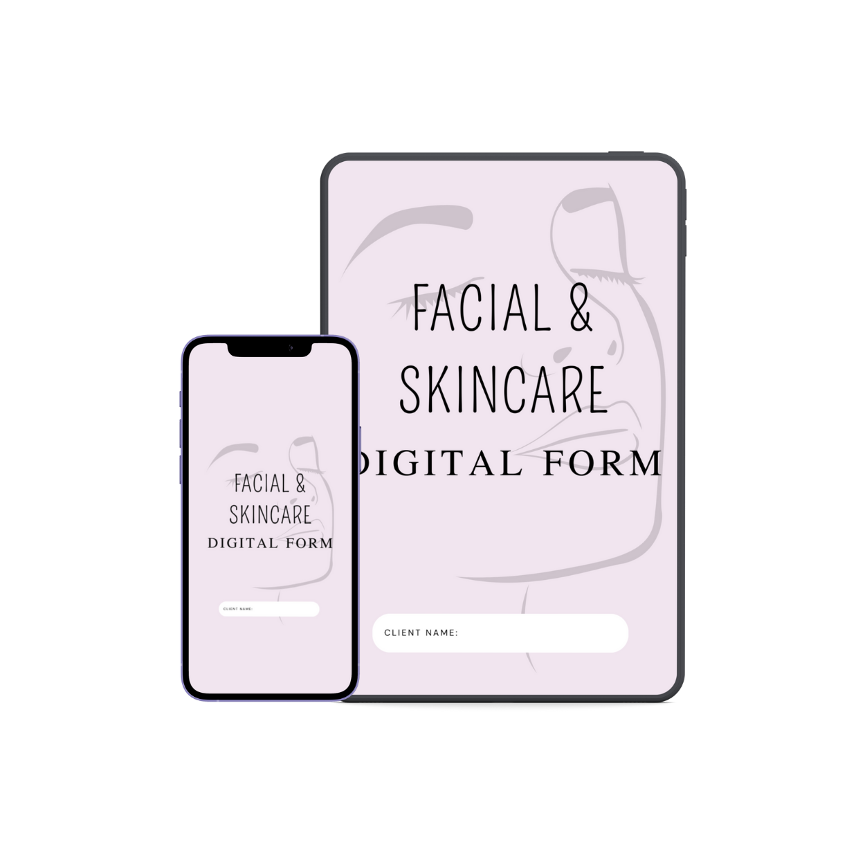 Facial & Skincare Digital form