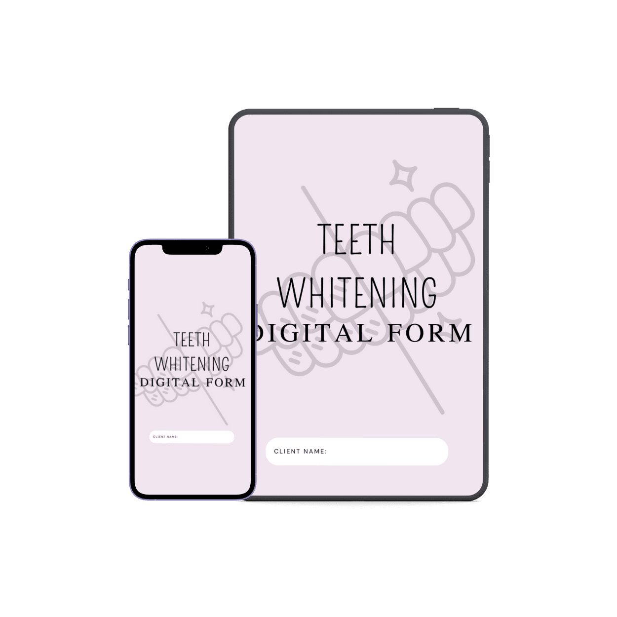Teeth whitening Digital form